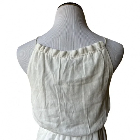 Missguided Women’s White with Blue Embroidery Romper. Size US 6. - Picture 11 of 15